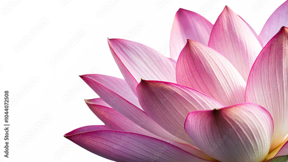 Lotus Flower isolated on white, Nature, Purity, Serenity, Beauty. Lotus Flower isolated on white, Nature, Purity, Serenity, Beauty.