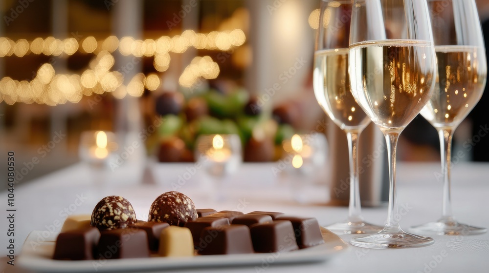 Elegant Wine Pairing at Formal Event Table Elegant Wine Pairing at Formal Event Table