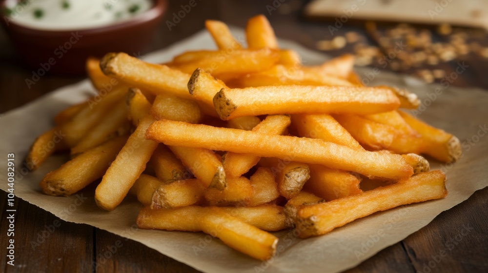Crispy Golden French Fries: A Delicious Side Dish Crispy Golden French Fries: A Delicious Side Dish