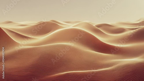 Soft golden sand dunes forming a natural landscape with gentle curves and warm sunlight. video