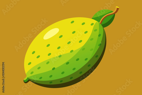 Delicious fruit finger lime vector art illustration 