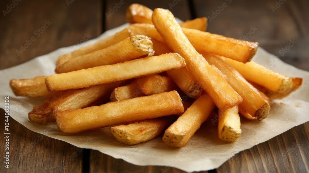 Crispy Golden French Fries: A Delicious Side Dish Crispy Golden French Fries: A Delicious Side Dish