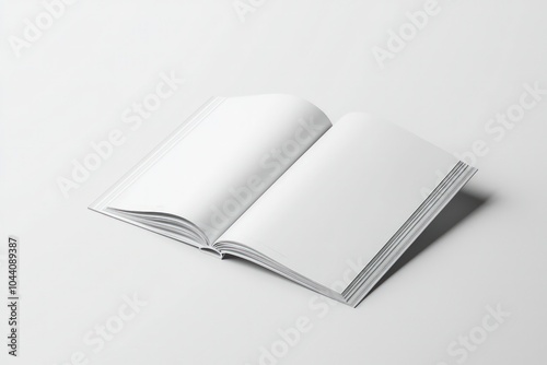 Open and closed catalogs mockup displayed on a plain solid background