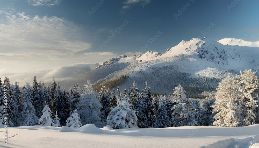 Obraz premium winter snows landscape