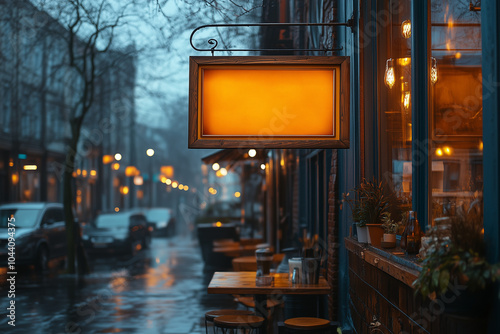 street sign mockup photo