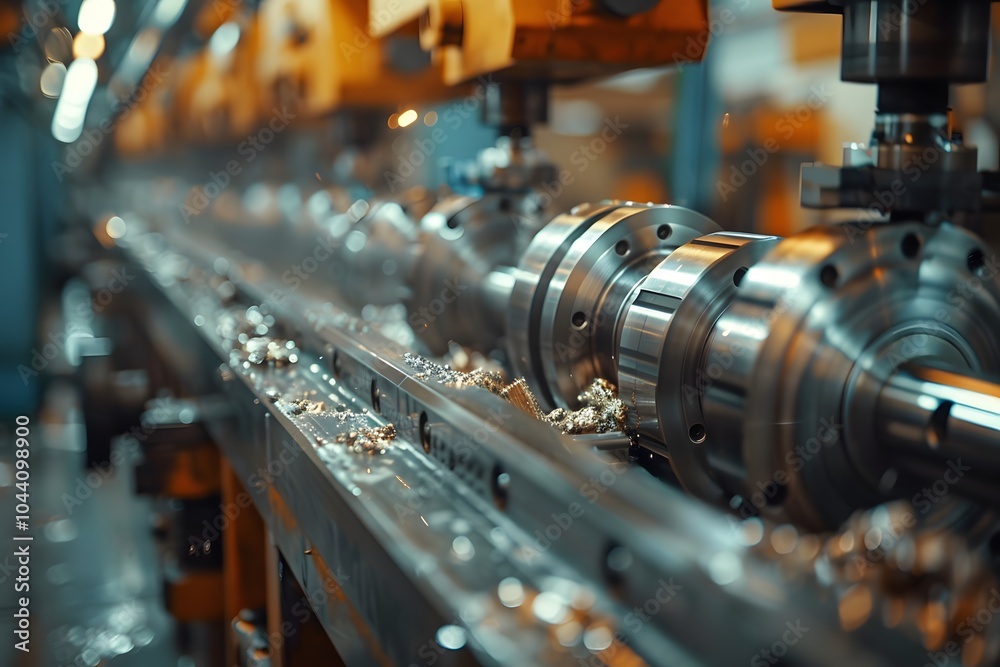 Precision Engineering in Action: A Close-Up of a Machining Process