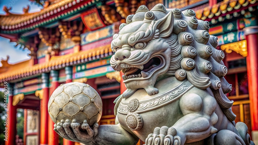 Fototapeta premium chinese dragon statue