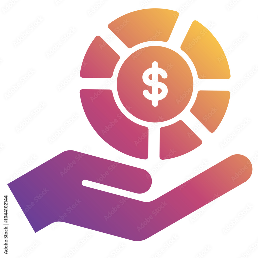 Fototapeta premium Dividend Icon