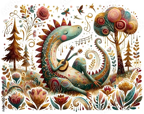 Wallpaper Mural Criaturas Mágicas del Bosque Ilustrado Torontodigital.ca