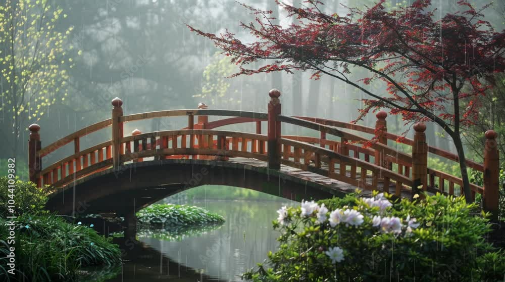 A small river with a wooden bridge in a lush fantasy forest, enchanting and serene.
Seamless looping 4k time-lapse virtual video animation Generated AI A small river with a wooden bridge in a lush fantasy forest, enchanting and serene.
Seamless looping 4k time-lapse virtual video animation Generated AI