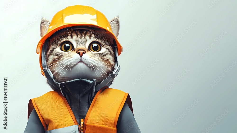 Anthropomorphic animals building together on a construction site, with safety gear and tools, ideal for construction-themed stock images with a creative touch. Anthropomorphic animals building together on a construction site, with safety gear and tools, ideal for construction-themed stock images with a creative touch.