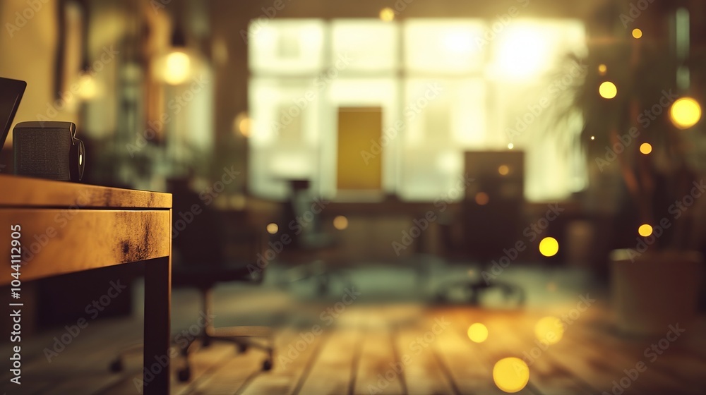 A softly blurred office setting, perfect as a background for presentations A softly blurred office setting, perfect as a background for presentations