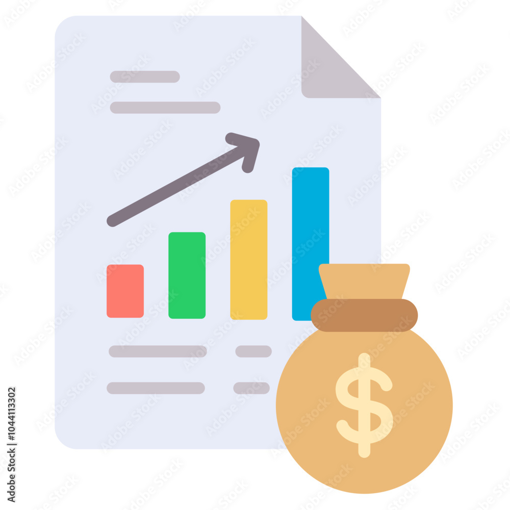Financial reporting Icon Financial reporting Icon