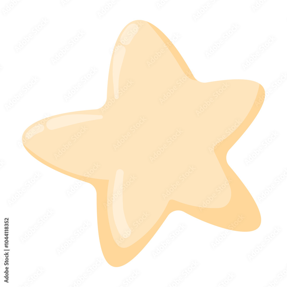 Vector star in flat style, isolated on white background. Star decoration for prints and cards. Hand drawn doodle star Vector star in flat style, isolated on white background. Star decoration for prints and cards. Hand drawn doodle star