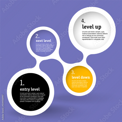 Process infographic step by step template