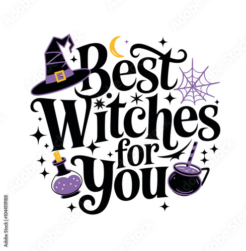 vector halloween design best witches