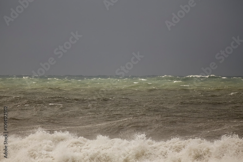 Winter seascape before rain photo