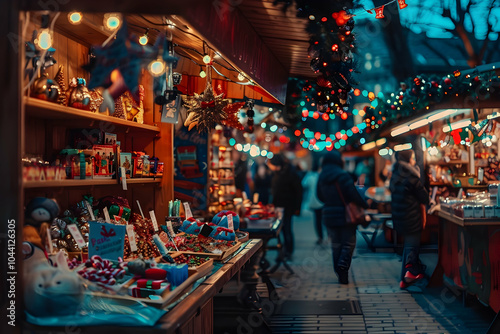 Wallpaper Mural A charming Christmas Market filled with festive lights, beautiful decorations, and cheerful vibes Torontodigital.ca
