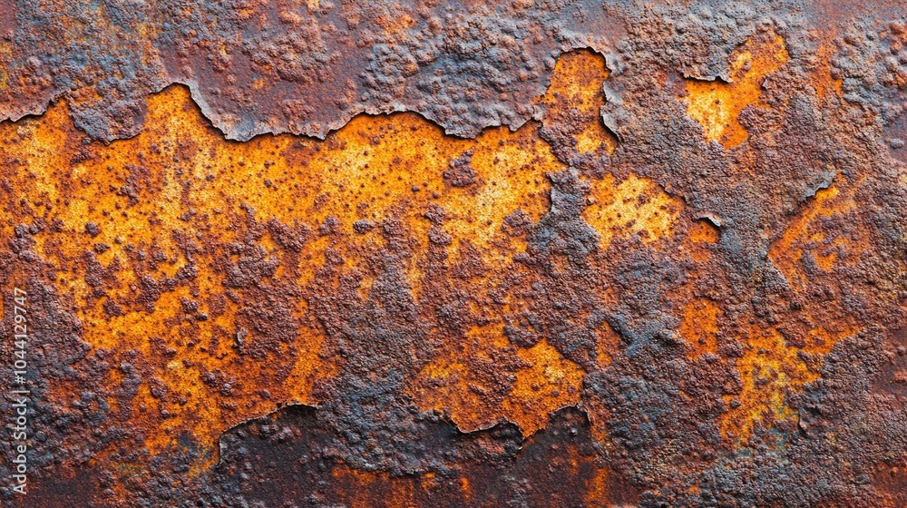 Rusty Metal Surface with Orange and Brown Texture Rusty Metal Surface with Orange and Brown Texture