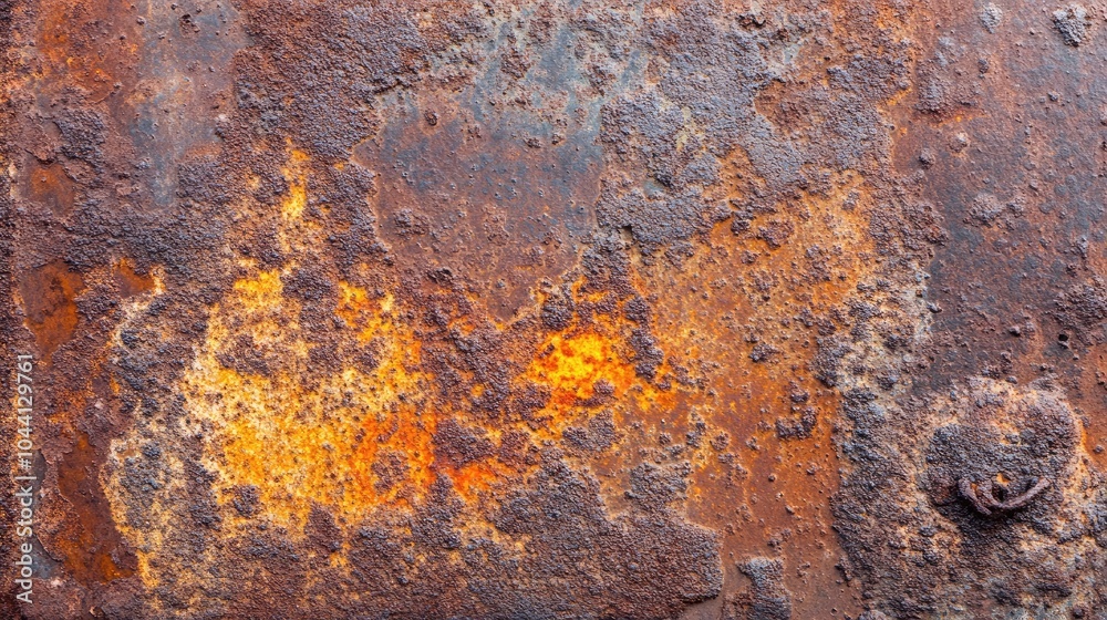 Textured Rust Surface with Vibrant Orange Highlights Textured Rust Surface with Vibrant Orange Highlights