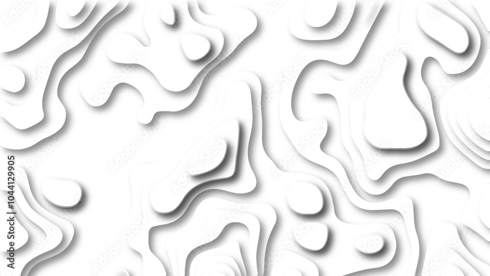 Abstract 3D background creative pattern in illustration with white color design in papercut.Topographic canyon geometric map relief texture with curved layers and shadow. Abstract realistic papercut
Abstract 3D background creative pattern in illustration with white color design in papercut.Topographic canyon geometric map relief texture with curved layers and shadow. Abstract realistic papercut