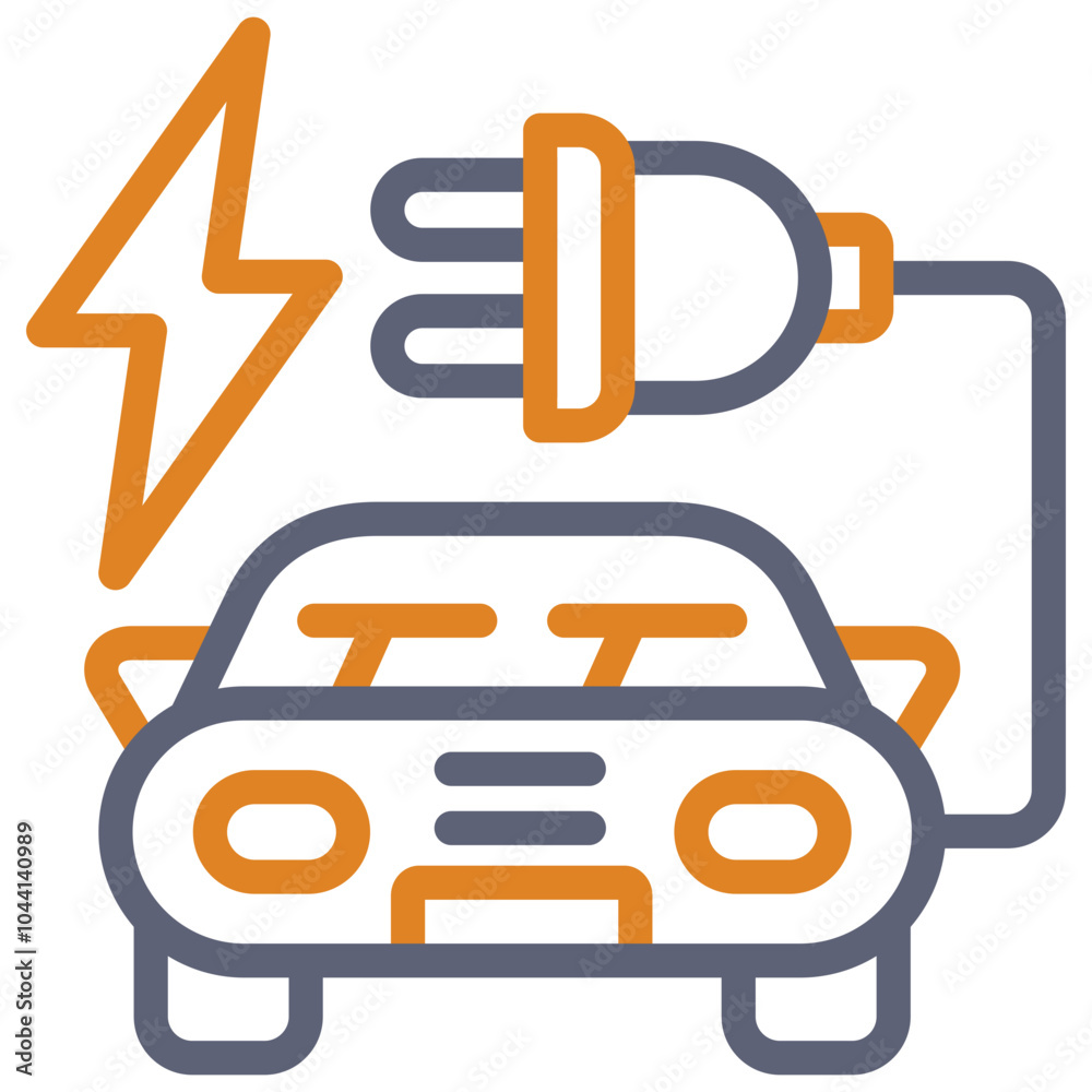 Electric Car Icon Electric Car Icon
