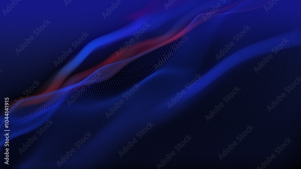 Obraz premium Explore Abstract Seamless Background Wave Patterns Enhanced with Dynamic and Mesmerizing Lighting Effects