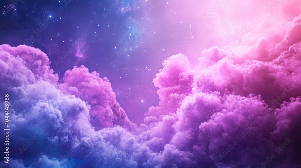 This image captures a breathtaking cosmic scene filled with vibrant purple clouds and a glowing light at the center, evoking a sense of wonder and mystery. This image captures a breathtaking cosmic scene filled with vibrant purple clouds and a glowing light at the center, evoking a sense of wonder and mystery.