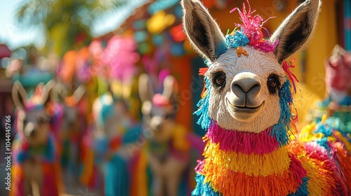 Donkey Piñata Parade at Las Posadas Celebration