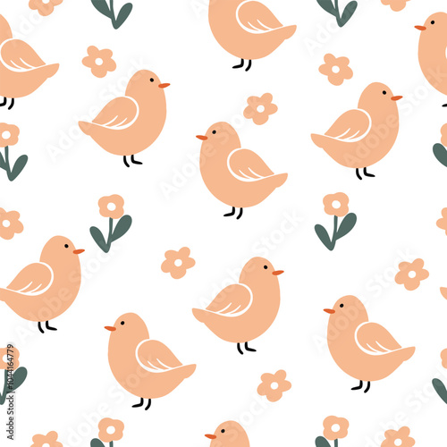 Easter pattern. Seamless Easter vector pattern for decoration