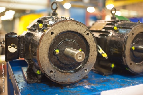 Industrial Motors on Workbench