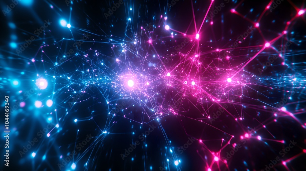A web of interconnected nodes, with vibrant energy pulses traveling between them, symbolizing seamless communication and data transfer across modern enterprises A web of interconnected nodes, with vibrant energy pulses traveling between them, symbolizing seamless communication and data transfer across modern enterprises