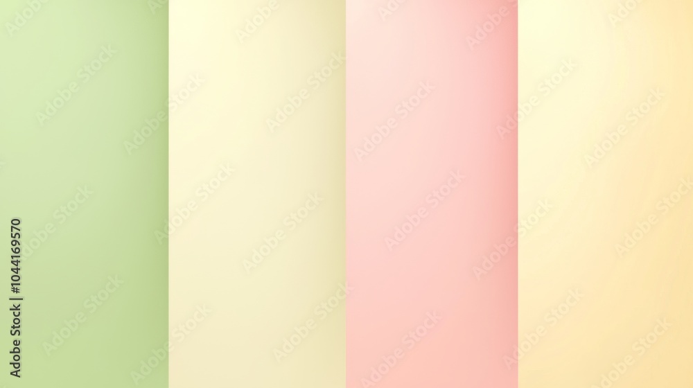 Obraz premium Abstract background with pink, yellow, and green paper. Trendy and colorful mix for design projects. Pastel hues and geometric shapes offer a modern and creative feel