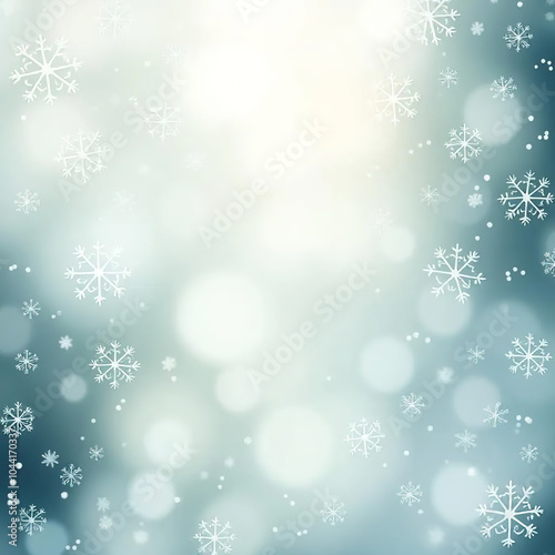 abstract festive background with snowflakes. copy space for the text. template for greeting card, merry christmas and happy new year 2025