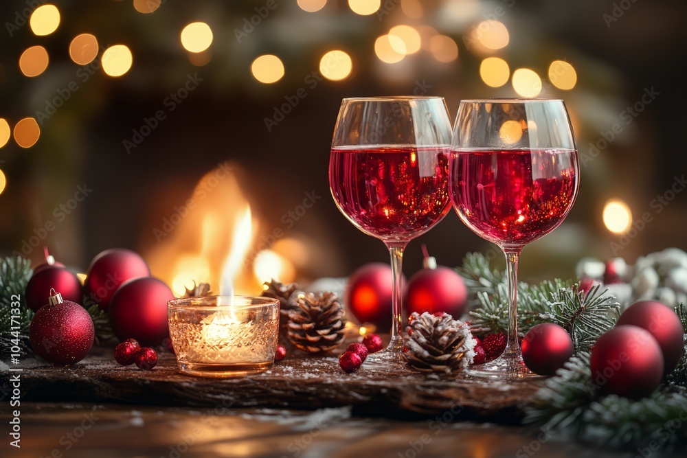 Christmas party, Christmas celebration, AI generated Christmas party, Christmas celebration, AI generated