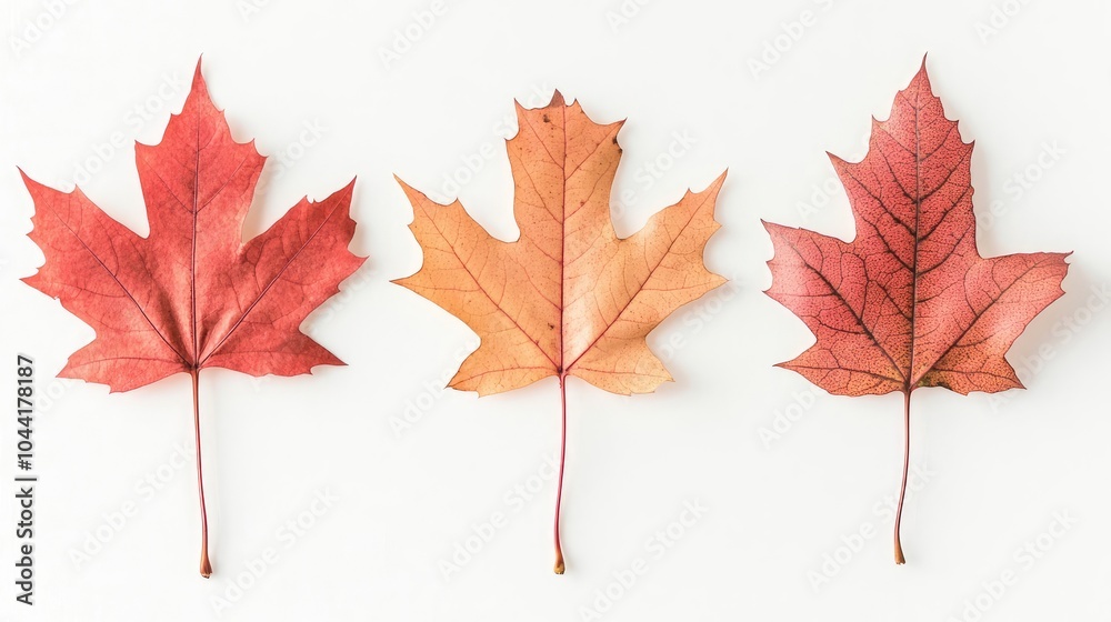 Fototapeta premium Vibrant Autumn Leaves Showcasing the Rich Colors of Fall Generative AI