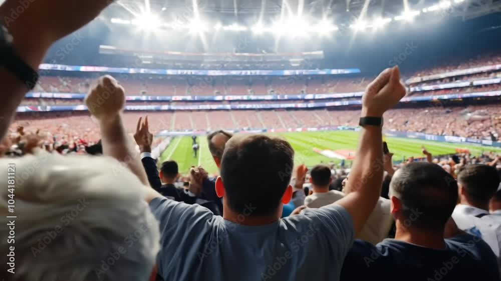concert up Many enjoy hands raise Fan Happy cheering large People music Big stadium game competition joyful match Cheerful stand championship World man arena watch excited fun cheer succeed bet sport