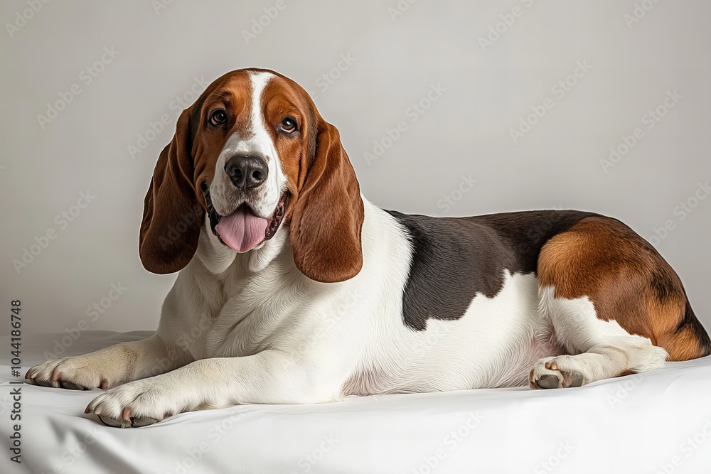 Close-Up Portrait of a Relaxed Basset Hound Dog with Floppy Ears and Gentle Expression – Capturing the Adorable and Calm Nature of this Breed in High-Resolution Pet Photography
Close-Up Portrait of a Relaxed Basset Hound Dog with Floppy Ears and Gentle Expression – Capturing the Adorable and Calm Nature of this Breed in High-Resolution Pet Photography