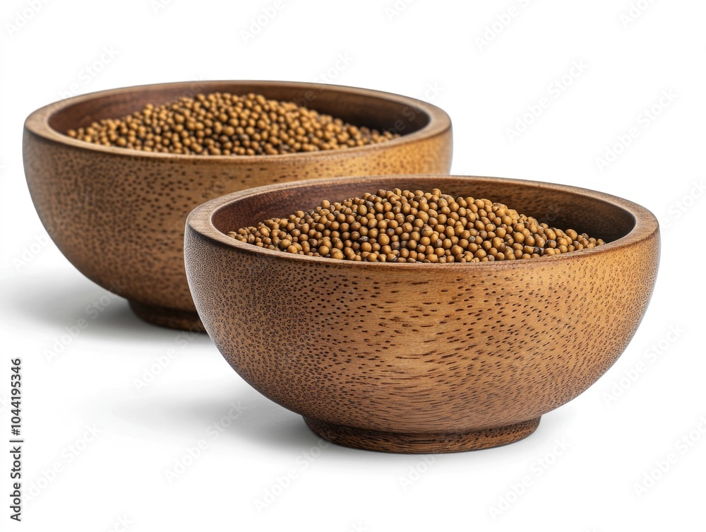 Organic Whole Grain Quinoa in Wooden Bowls Organic Whole Grain Quinoa in Wooden Bowls