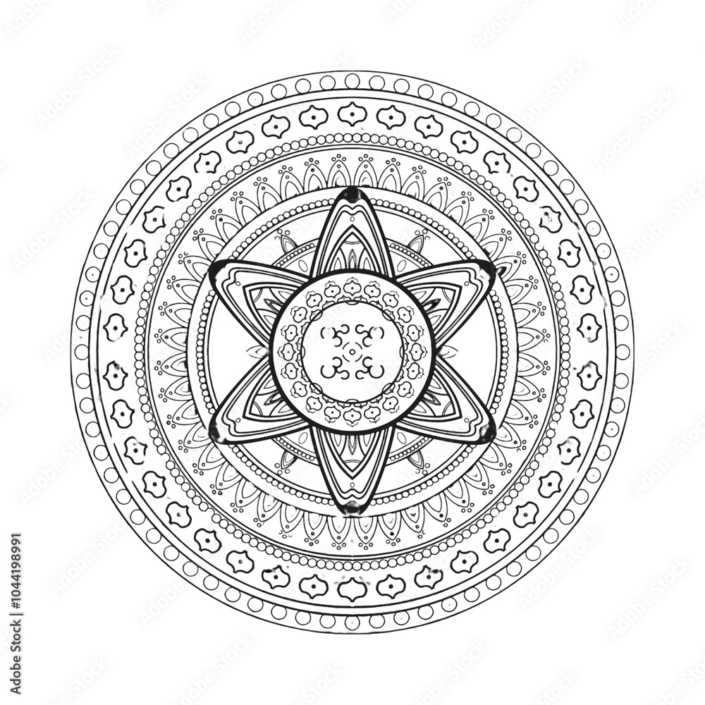 Obraz premium Intricate Vector Mandala Art