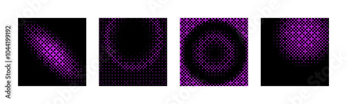 Pixel disintegration background. Decay effect. Dispersed dotted pattern.