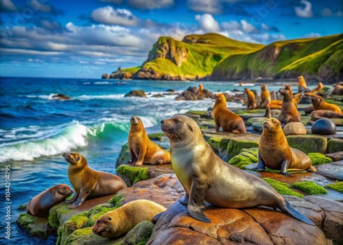 Macro Photography of Anthurs and Stejneger Seals on Shikotan Island, South Kuriles – Capturing Nature's Beauty photo