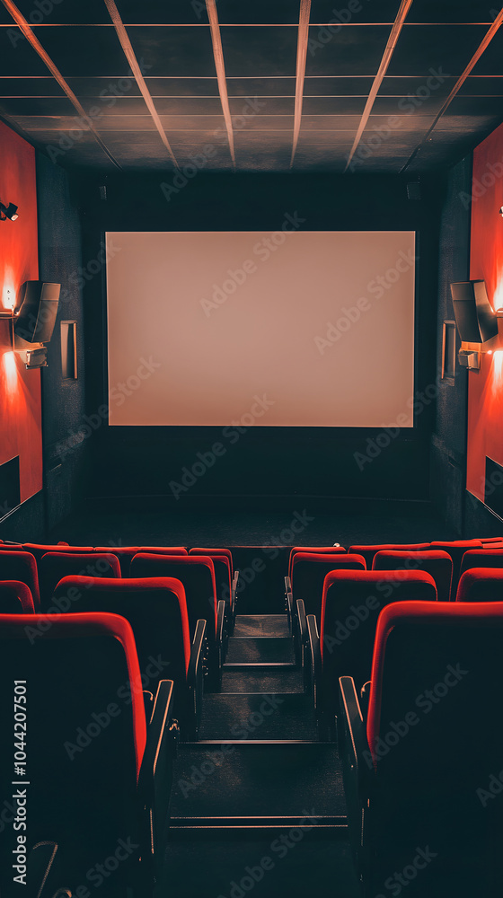 Fototapeta premium Empty movie theater