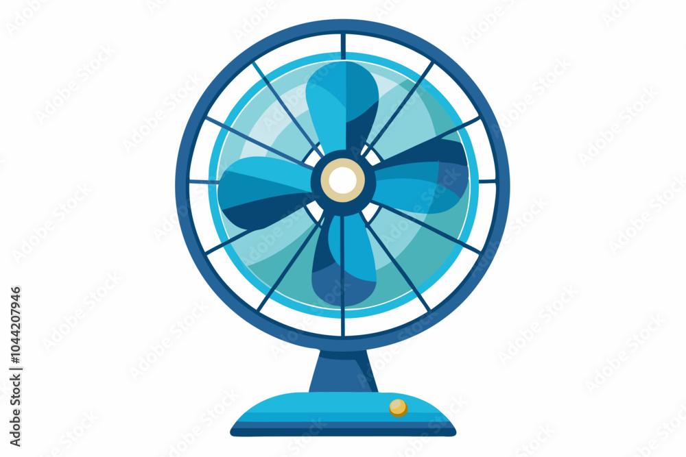 Beautiful table fan vector art and illustration Beautiful table fan vector art and illustration