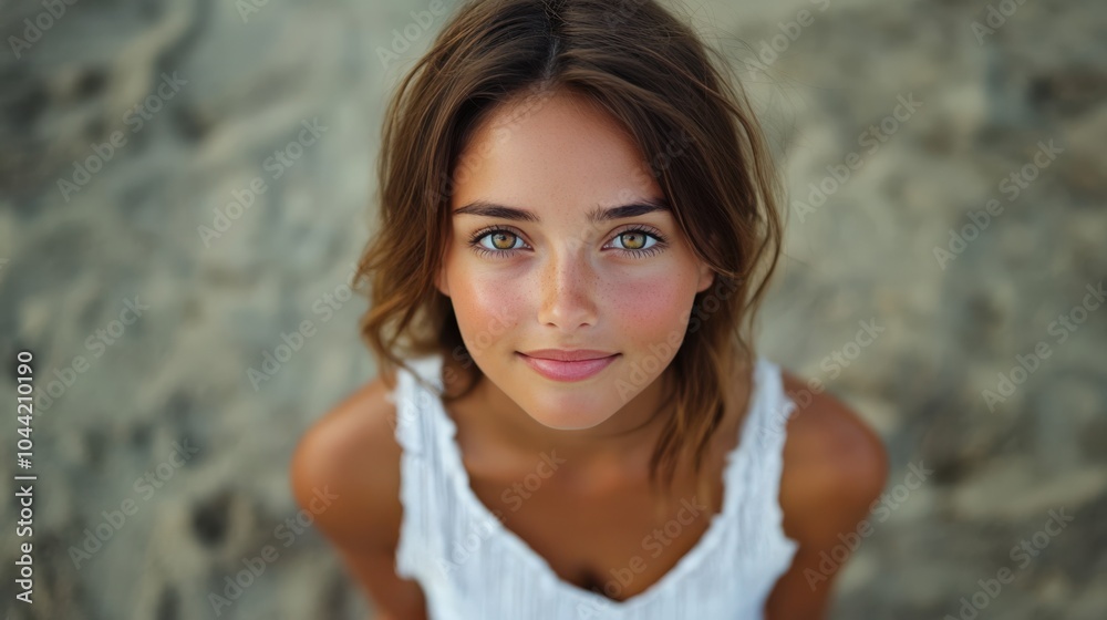 Portrait of a Young Woman Outdoors Portrait of a Young Woman Outdoors