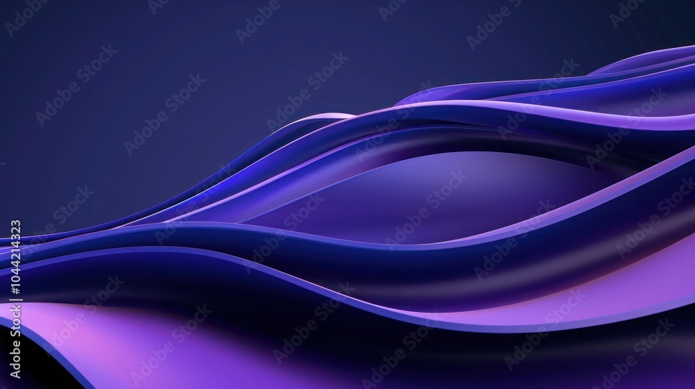 Naklejka premium Grainy Dark Blue Purple Gradient Abstract Background for Web Banners and Backdrops with Copy Space