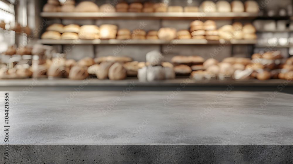 Fototapeta premium Bakery countertop background