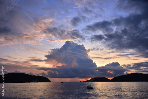Atardecer en bahia de Zihuatanejo..