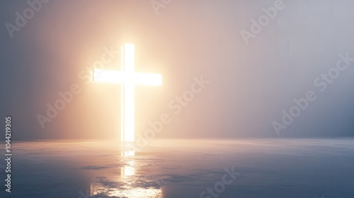 3d render abstract holly cross