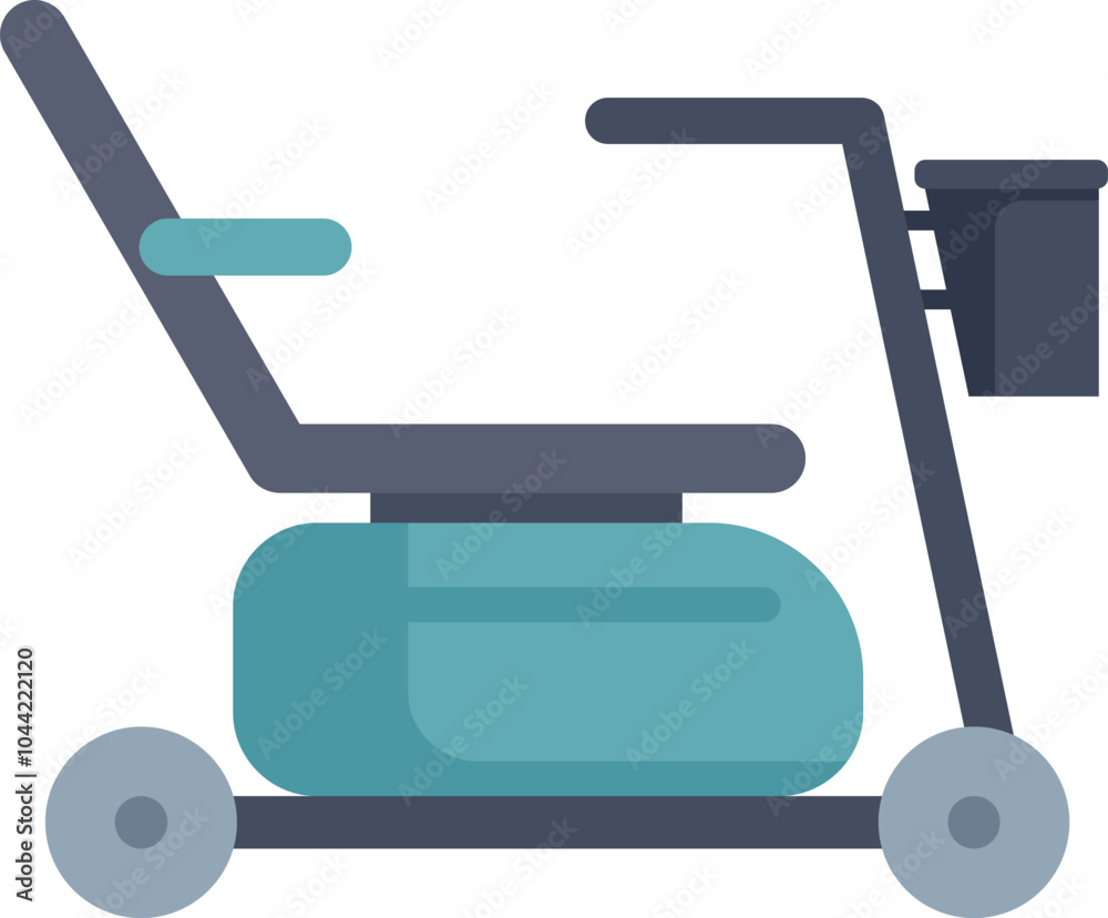 Modern electric wheelchair, designed to enhance mobility and independence for individuals with physical limitations